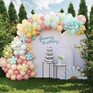 Mocsicka Balloon Arch Macaron Balloons Set Party Decoration-Mocsicka Party