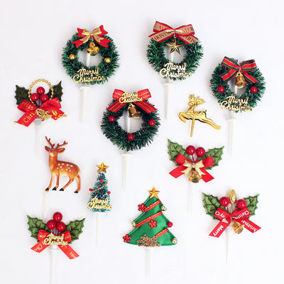 Mocsicka Party Christmas decor Cake Topper Cake Decoration Supplies-Mocsicka Party