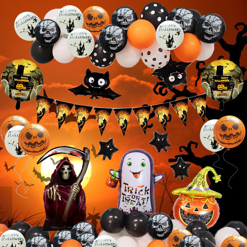 Mocsicka Halloween Theme Balloon Arch Birthday Party Decoration