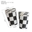 Mocsicka Party Black and White Chessboard Racing Theme Tableware