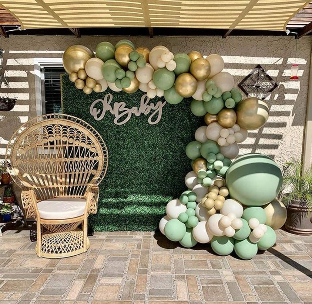 Mocsicka Balloon Arch Vintage Green Balloons Set Party Decoration-Mocsicka Party