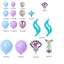 $9.9 Sale Mocsicka 134Pcs Mermaid Theme Balloon Garland Arch Birthday Party Balloon Decoration