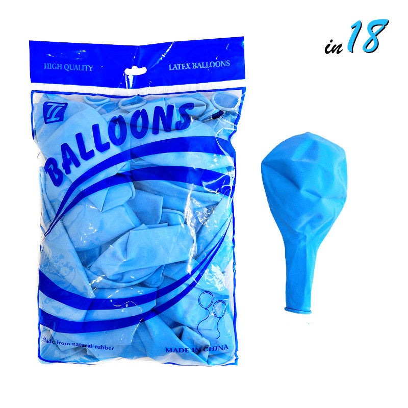Mocsicka Party 18 inch Solid Color Balloon Party Decoration 50 Pcs