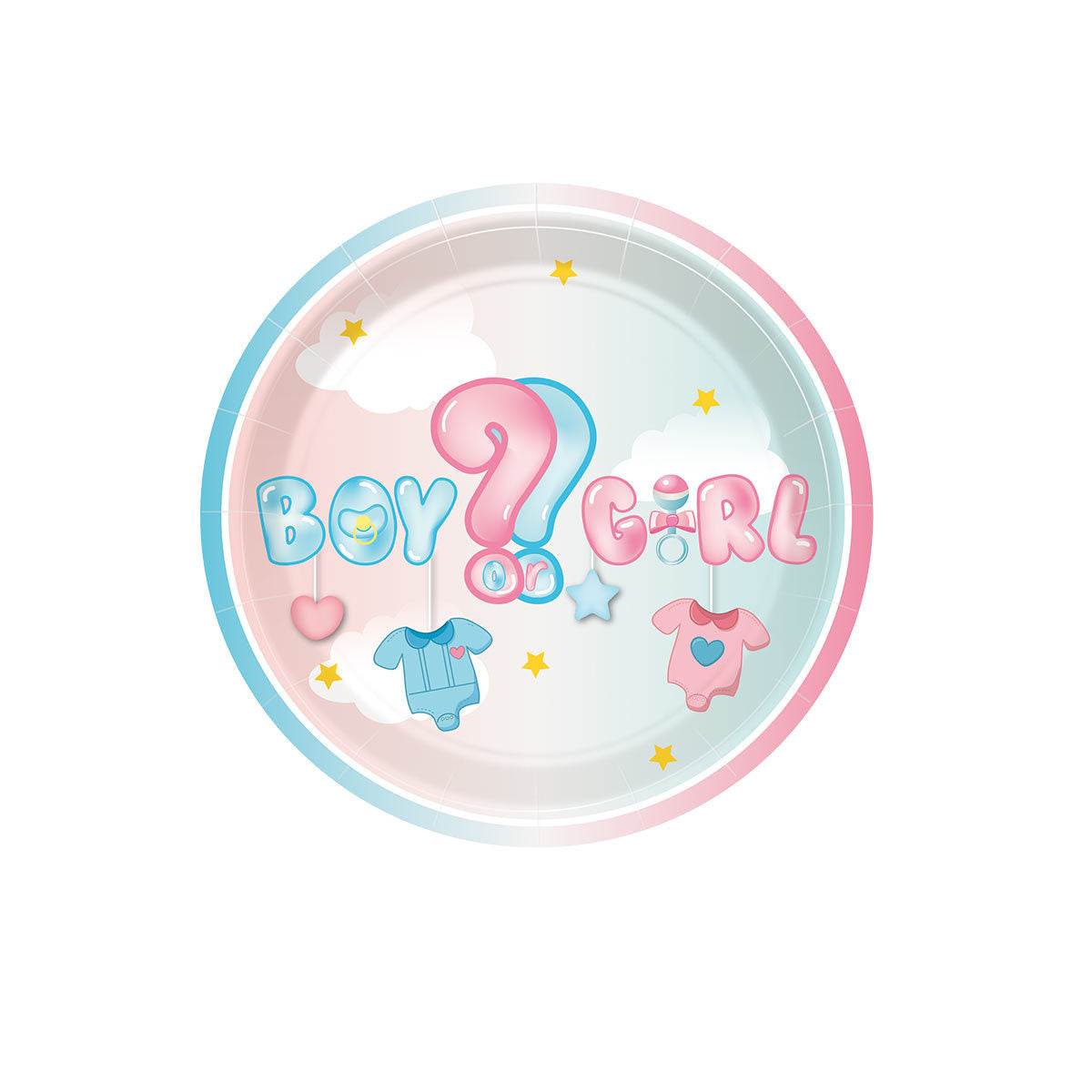 Mocsicka Party Gender Reveal Theme Tableware
