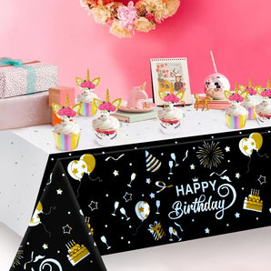 Mocsicka Party Happy Birthday Print Tablecloths 137¡Á274cm-Mocsicka Party