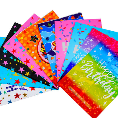 Mocsicka Party Birthday Colorful 50 Pcs Gift Bag Goodie bag 25¡Á16.5cm-Mocsicka Party