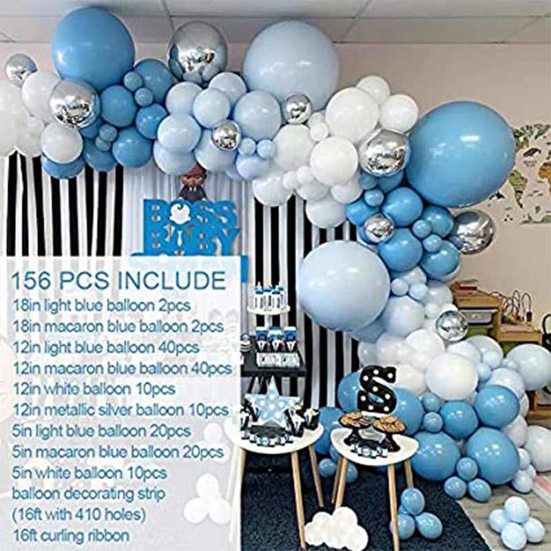 Mocsicka Balloon Arch sky blue Balloons Set Party Decoration-Mocsicka Party