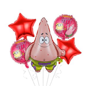 Mocsicka Balloon Arch Cartoon Theme Pink Star Balloons Set Party Decoration-Mocsicka Party