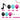 $19.9 Sale Mocsicka Rose Black Music Themed Musical Symbols Balloon Set Party Decoration