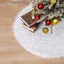 Mocsicka Party White Plush Christmas Decor Tree Dress Ornament