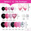 Mocsicka Balloon Arch Pink Bow Mouse Balloon Set Party Decoration