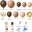 $9.9 Sale Mocsicka Balloon Arch vintage coffee brown Balloons Set Party Decoration