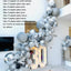 Mocsicka Balloon Arch  Sliver Gray Balloons Set Party Decoration