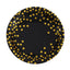 Mocsicka Party Black Gold Polka Dots Tableware