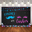 Mocsicka Staches or Lashes Gender Reveal Party Backdrop-Mocsicka Party