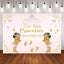Mocsicka Two Little Princess are on Their Way Twins Baby Shower Backdrop-Mocsicka Party