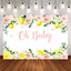 Mocsicka Lemon and Spring Floral Baby Shower Party Props-Mocsicka Party