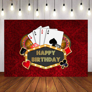 Mocsicka Casino Chips Happy Birthday Party Back Grounds-Mocsicka Party