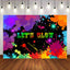 Mocsicka Let's Glow in the Dark Backdrop Painted Spray Paint Graffiti Back Drop-Mocsicka Party