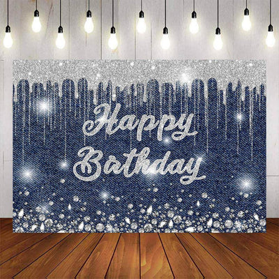 Mocsicka Denim and Diamonds Happy Birthday Party Decor-Mocsicka Party