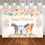 Mocsicka Horses and Flowers Dreamcatcher Happy Birthday Backdrop-Mocsicka Party