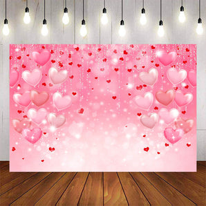 Mocsicka Red Love Happy Valentine's Day Backdrop-Mocsicka Party