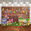Mocsicka Happy Easter Eggs and Flowers Photo Backdrop-Mocsicka Party
