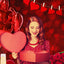 Mocsicka Red Love and Rose Happy Valentine's Day Backdrop-Mocsicka Party