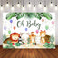 Mocsicka Baby Animals and Plam Leaves Oh Baby Shower Backdrop-Mocsicka Party