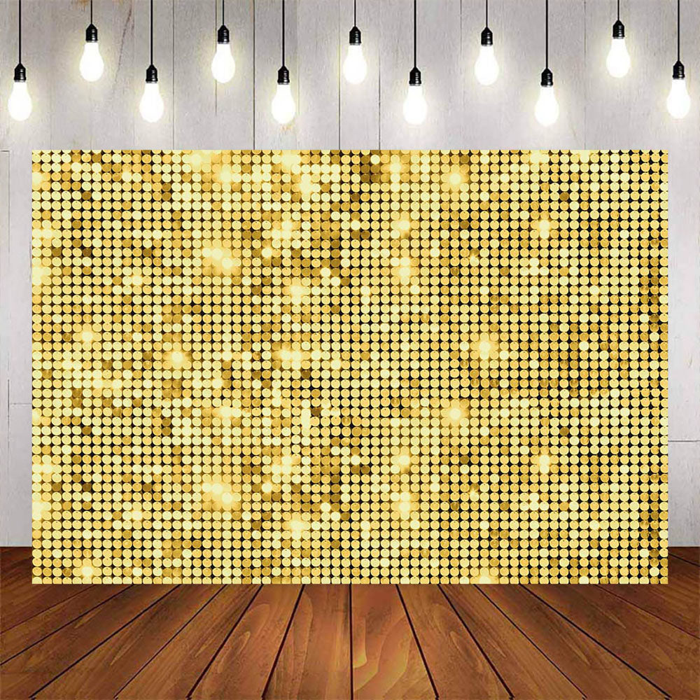 Mocsicka Gold Round Glitter Theme Party Photo Background-Mocsicka Party