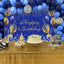 Mocsicka Blue Gold Balloons and Diamonds Happy Birthday Backdrop-Mocsicka Party