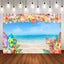 Mocsicka Hawaii Flowers Summer Beach and Surfboard Backdrop-Mocsicka Party