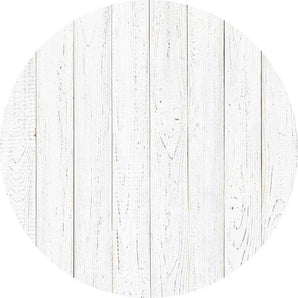 Mocsicka White Wood Round Cover