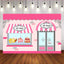 Mocsicka Cake Shoppe Backdrop Pink Store Smash Cakes Birthday Party Props-Mocsicka Party