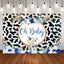 Mocsicka Party Blue Cow Oh BABY Baby Shower Backdrop-Mocsicka Party