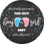 Mocsicka What Will Baby Be Baby Shower Party Round Cover