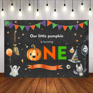 Mocsicka 1st Birthday Party Supplies Pumpkin Theme Baby Shower Backdrop-Mocsicka Party