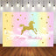 Mocsicka Golden Unicorn and Stars Sky Background Happy Birthday Party Banners-Mocsicka Party