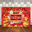 Mocsicka Las Vegas Happy Birthday Backdrops Csaino Red Photo Background-Mocsicka Party