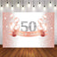 Mocsicka Fabulous Fifty Birthday Party Decor Champagne Gold Balloons Glowing Dots Backdrop-Mocsicka Party