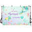Mocsicka Little Mermaid Turning One Birthday Backdrop Undersea Landscape Background