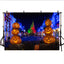 Mocsicka Halloween Pumpkin Happy Birthday Backdrop Night Castle Photo Banners