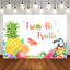 Mocsicka Twotti Trutti Backdrop Pineapple Fruits Birthday Party Photo Background-Mocsicka Party