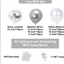 Mocsicka Balloon Arch 102Pcs Silver  Party Decoration Balloon Set