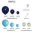 Mocsicka Twinkle Little Star Baby Shower Backdrop Custom Newborn Party Decor and Balloon kit