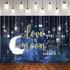 Mocsicka Twinkle Little Star Baby Shower Backdrop Custom Newborn Party Decor and Balloon kit