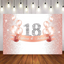 Mocsicka Fabulous 18th Champagne Gold Balloon and Diamonds Birthday Backdrop and Balloon kit