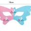 Mocsicka 16 pcs Kids Boys Girls Gender Reveal Birthday Party Paper Cup Tableware Set