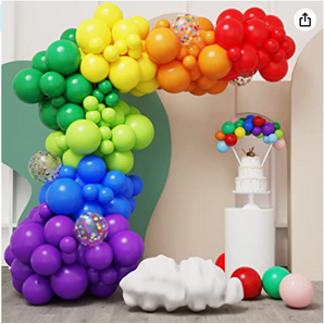 Mocsicka Macaron Colorful Rainbow Balloons Garland Arch Set Party Decoration-Mocsicka Party