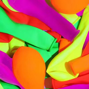 Mocsicka 10 inches 100 Pics Fluorescent Colorful Balloons Garland Arch Set Party Decoration
